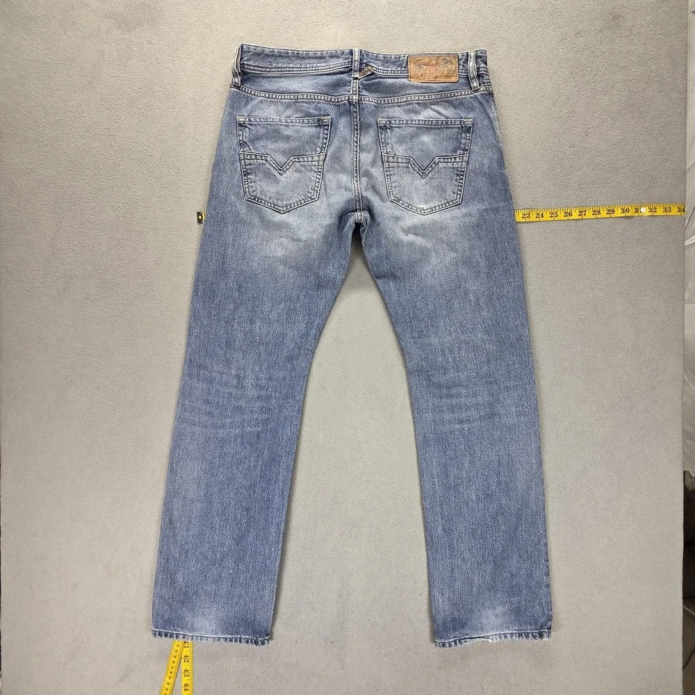 Diesel Jeans Mens 31x30 Blue Larkee Regular Straight Button Fly Italy 0800Z